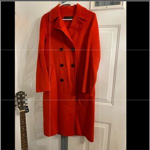 Zara Red wool coat